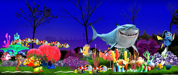 2017中國魚樂嘉年華燈光秀在北京郁金香溫泉花園度假村開幕(圖)